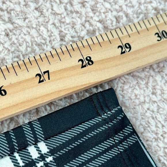 Bombshell Sportswear Black and White Plaid Leggings - Picture 8 of 9